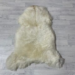 Schapenvacht wit creme bruin 115x85cm M