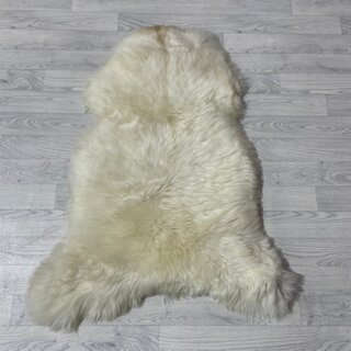 Schapenvacht wit creme bruin 115x85cm M
