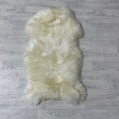 Schapenvacht wit creme 110x60cm M