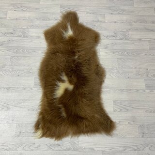 Schapenvacht bruin creme 115x60cm M