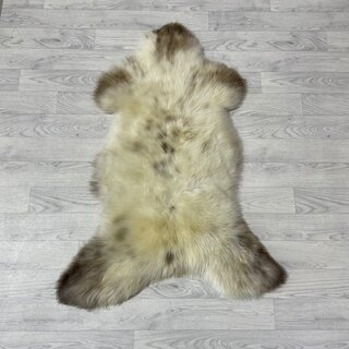 Schapenvacht wit creme bruin 110x75cm M