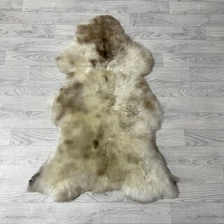 Schapenvacht wit creme bruin 110x75cm M