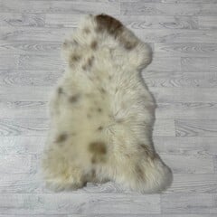 Schapenvacht wit creme bruin 105x70cm M