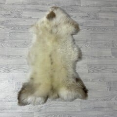 Schapenvacht wit bruin creme 115x70cm M