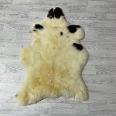 Schapenvacht creme bruin 110x70cm M