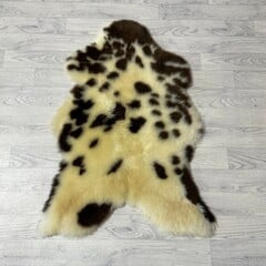 Schapenvacht creme bruin 105x70cm M