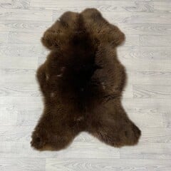 Schapenvacht bruin wit 105x70cm M