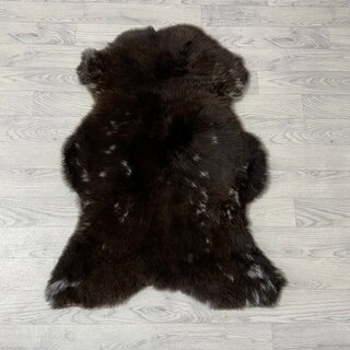 Schapenvacht bruin wit 100x70cm M