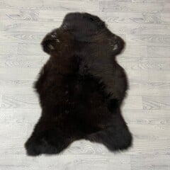 Schapenvacht bruin wit 105x70cm M