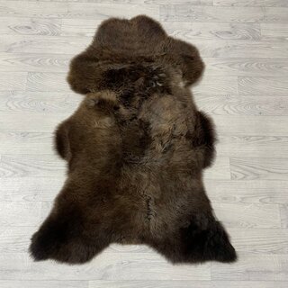 Schapenvacht bruin wit 110x80cm M