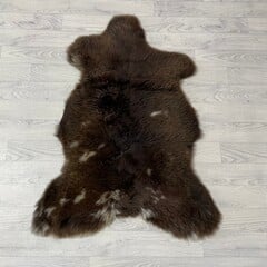 Schapenvacht bruin wit 105x75cm M