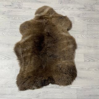 Schapenvacht bruin wit 100x65cm M