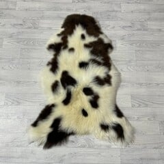 Schapenvacht bruin creme 105x75cm M