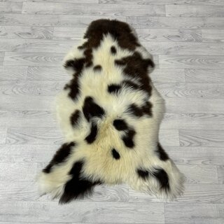 Schapenvacht bruin creme 105x75cm M