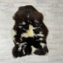 Schapenvacht bruin wit 100x60cm M