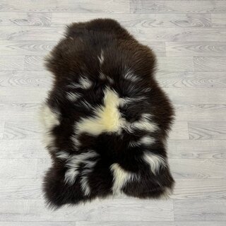 Schapenvacht bruin wit 100x60cm M