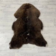 Schapenvacht bruin wit 110x80cm M