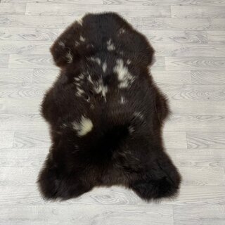 Schapenvacht bruin wit 110x75cm M