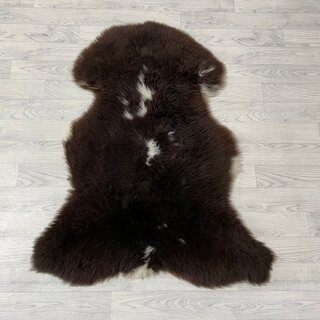 Schapenvacht bruin wit 115x90cm M