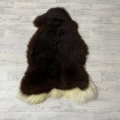 Schapenvacht bruin wit 110x80cm M