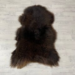 Schapenvacht bruin grijs 115x80cm M