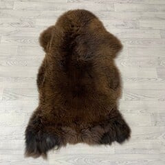 Schapenvacht bruin grijs wit 125x80cm XL-XXL