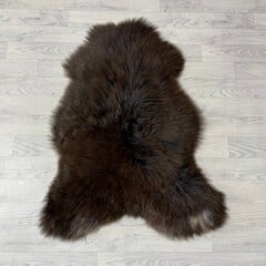 Schapenvacht bruin grijs wit 105x75cm M