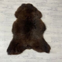 Schapenvacht bruin grijs wit 105x75cm M