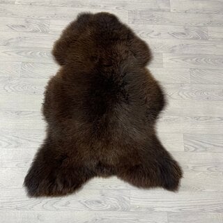 Schapenvacht bruin grijs wit 105x75cm M