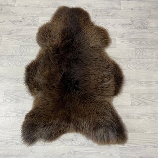 Schapenvacht bruin grijs wit 110x70cm M