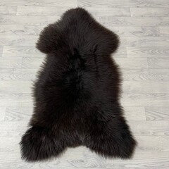 Schapenvacht bruin wit 115x70cm M