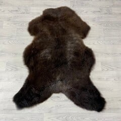 Schapenvacht bruin grijs 115x85cm M