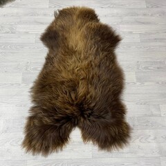 IJslander schapenvacht bruin 125x80cm XL-XXL