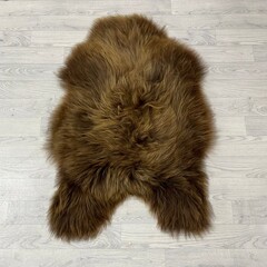 IJslander schapenvacht bruin 110x70cm M