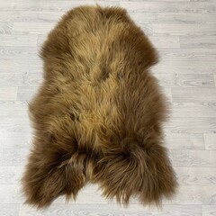 IJslander schapenvacht bruin 125x80cm XL-XXL