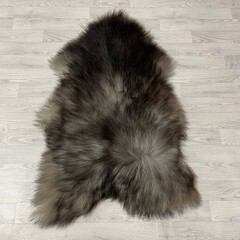 IJslander schapenvacht zwart grijs wit 125x80cm XL-XXL