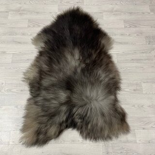 IJslander schapenvacht zwart grijs wit 125x80cm XL-XXL