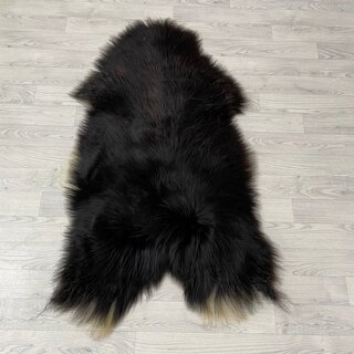 IJslander schapenvacht zwart wit bruin 125x80cm XL-XXL