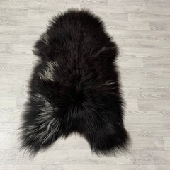 IJslander schapenvacht zwart wit bruin 125x75cm XL-XXL