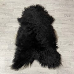 IJslander schapenvacht zwart wit bruin 140x80cm XL-XXL