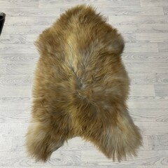 IJslander schapenvacht bruin wit 125x75cm XL-XXL