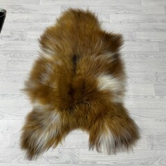 IJslander schapenvacht bruin wit 115x80cm M