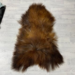 IJslander schapenvacht bruin wit 130x80cm XL-XXL