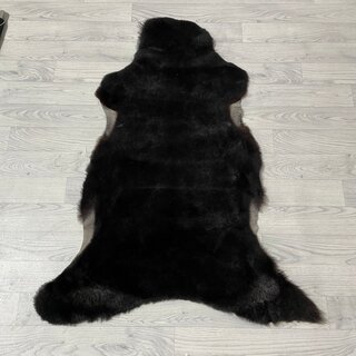 Schapenvacht bruin grijs 115x90cm M