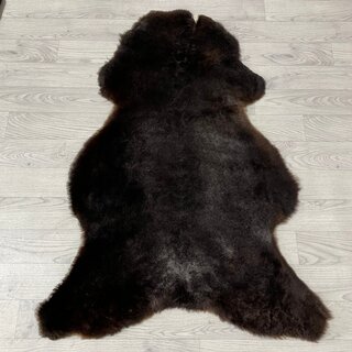 Schapenvacht bruin wit 110x80cm M