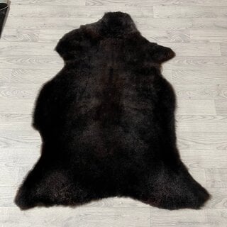 Schapenvacht bruin grijs 120x100cm L