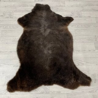 Schapenvacht bruin wit 120x95cm L