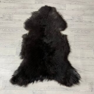 Schapenvacht bruin wit grijs 105x80cm M