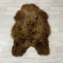 IJslander schapenvacht bruin 110x70cm M