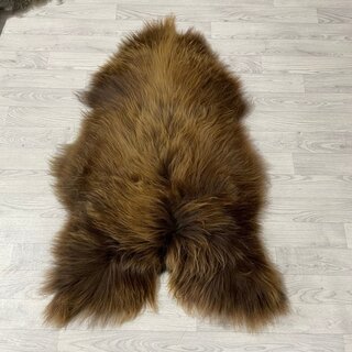 IJslander schapenvacht bruin 125x80cm XL-XXL
